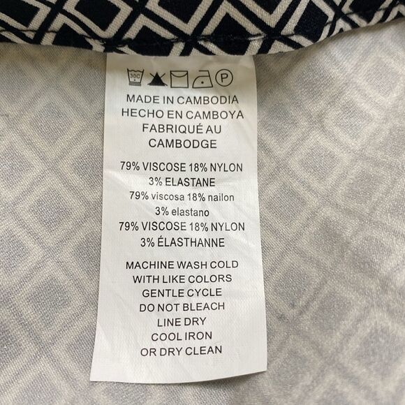 Michael Kors Super Skinny Pull-On Pants | Size S | Diamond Pattern - Picture 6 of 7